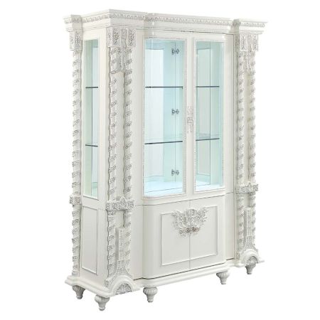 ACME Vanaheim Curio Antique White Finish