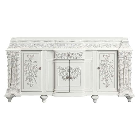 ACME Vanaheim Server Antique White Finish