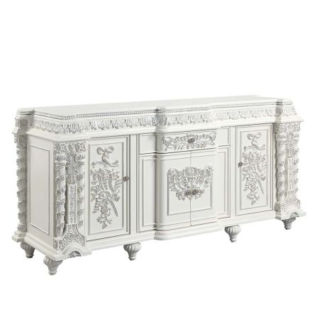 ACME Vanaheim Server Antique White Finish