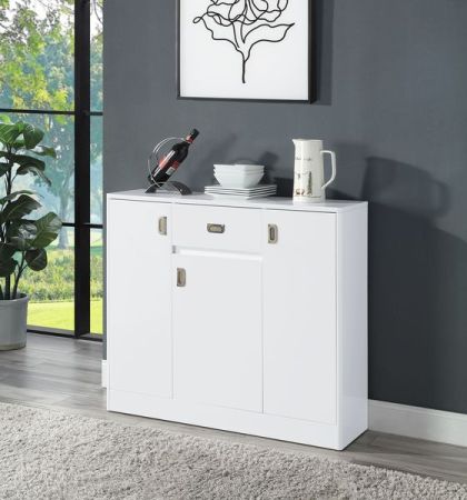 ACME Pagan Server White High Gloss Finish