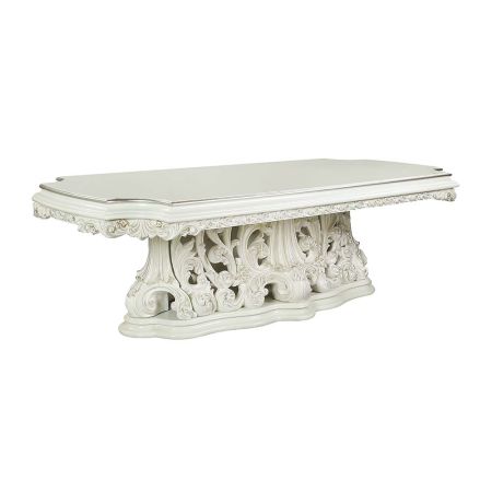 ACME Adara Dining Table Antique White Finish