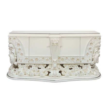 ACME Adara Server Antique White Finish