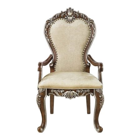 ACME Latisha Arm Chair (Set-2) Antique Oak Finish