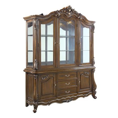 ACME Latisha Buffet & Hutch Antique Oak Finish