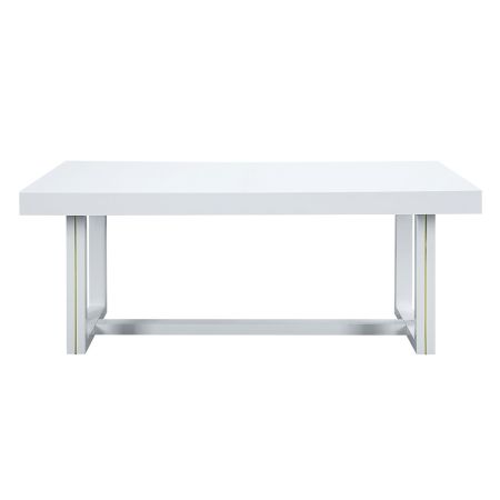 ACME Paxley Dining Table White High Gloss Finish