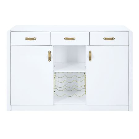 ACME Paxley Server White High Gloss Finish