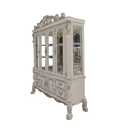 ACME Dresden Buffet & Hutch Bone White Finish