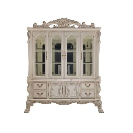 ACME Dresden Buffet & Hutch Bone White Finish