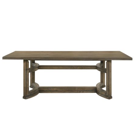 ACME Parfield Dining Table Weathered Oak Finish