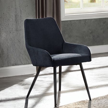 ACME Zudora Side Chair (Set-2) Black Linen