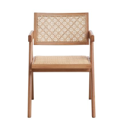 ACME Velentina Arm Chair (Set-2) Rattan & Natural Finish