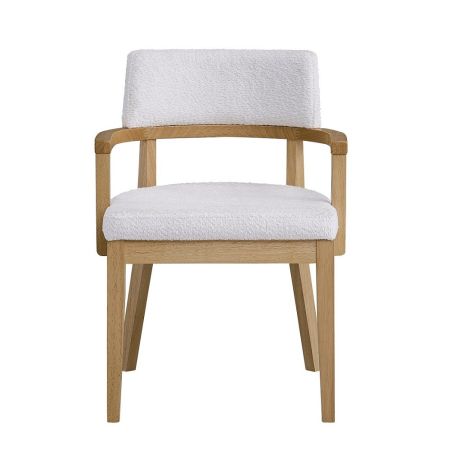 ACME Furniture Kasem Side Chair Gorge Fabric & Oak Finish