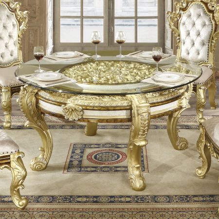 Desiderius Dining Table DN60005 Gold By Acme Furniture