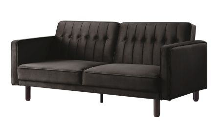 ACME Qinven Adjustable Sofa Dark Brown Velvet