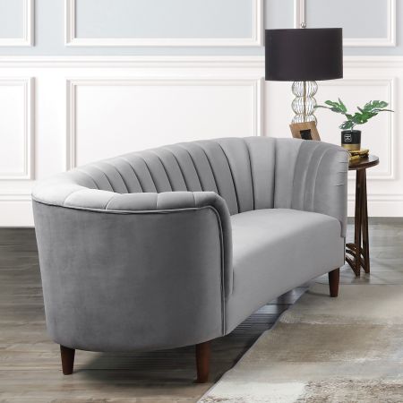 ACME Millephri Loveseat Gray Velvet