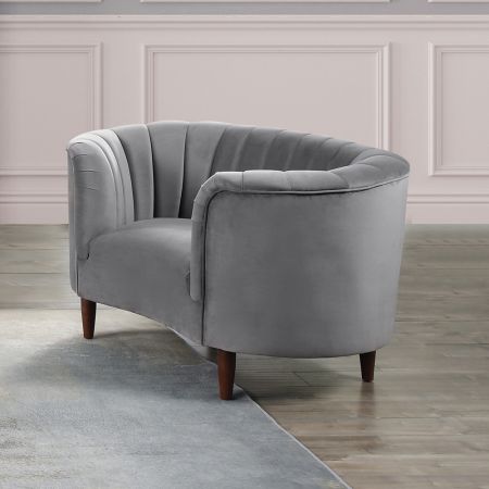 ACME Millephri Chair Gray Velvet