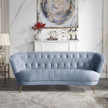 ACME Bayram Sofa Light Gray Velvet