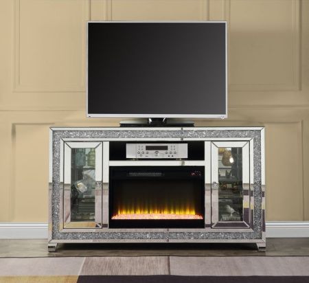 Noralie Tv Stand LV00316 Mirrored By Acme Furniture