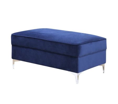 ACME Bovasis Ottoman Blue Velvet