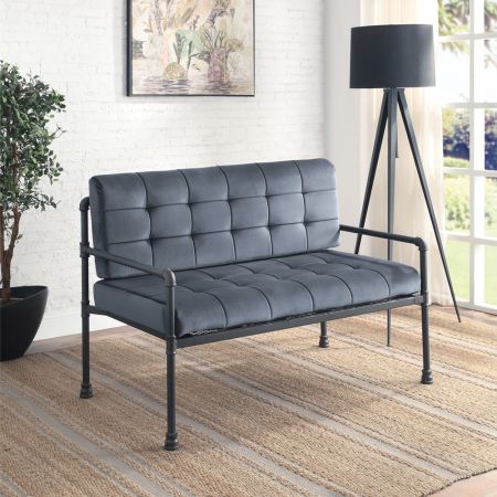 Brantley Loveseat LV00426 Gray By Acme Furniture