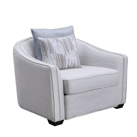 ACME Mahler II Chair W/2 Pillows Beige Linen