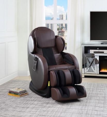 ACME Pacari Massage Chair Chocolate Synthetic Leather