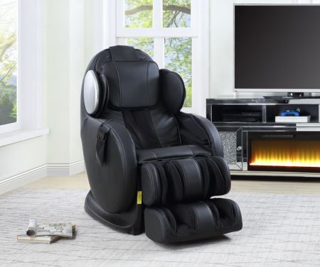 ACME Pacari Massage Chair Black Synthetic Leather