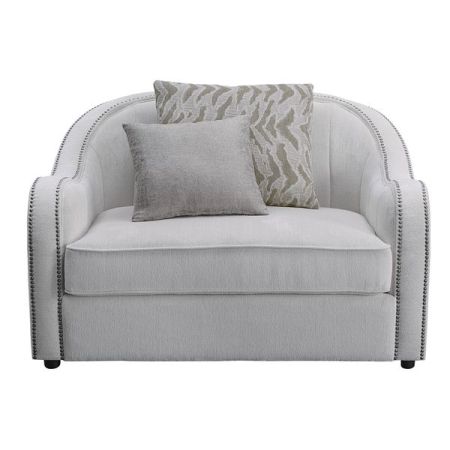 ACME Mahler Chair W/2 Pillows Beige Linen