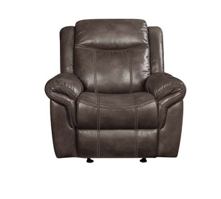 ACME Lydia Motion Glider Recliner Brown Leather Aire