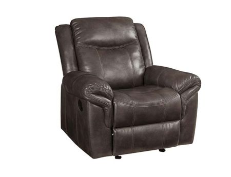 ACME Lydia Motion Glider Recliner Brown Leather Aire