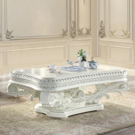 ACME Vanaheim Coffee Table Antique White Finish