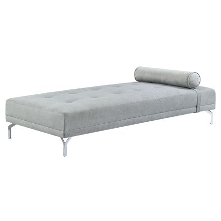 ACME Quenti Sofa Bed W/Pillow Gray Melange Velvet