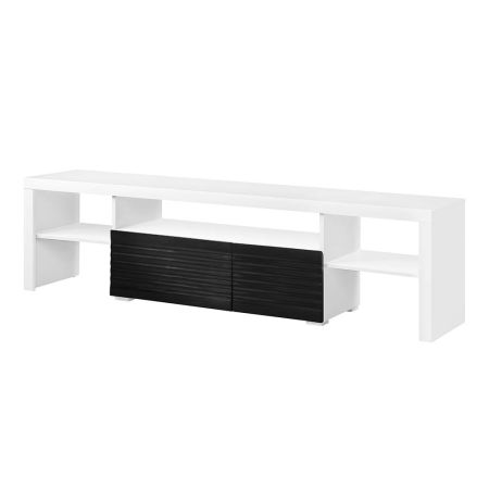 ACME Buck II TV Stand White & Black High Gloss Finish