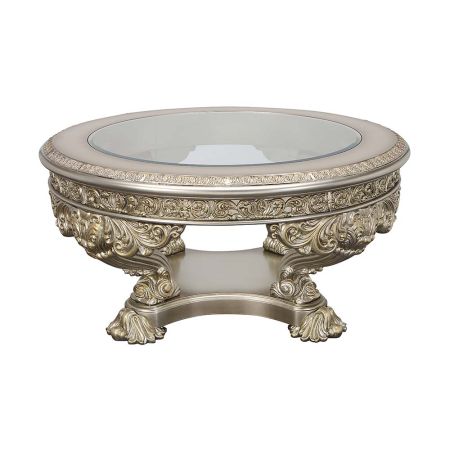 ACME Danae Coffee Table Champagne & Gold Finish