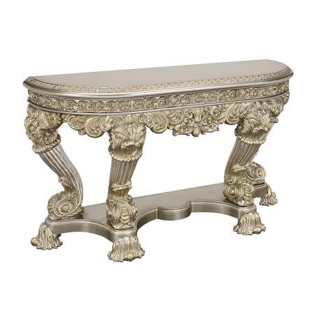 ACME Danae Sofa Table Champagne & Gold Finish