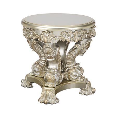 ACME Sorina End Table Antique Gold Finish