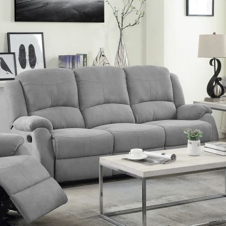 ACME Zorina Motion Sofa Gray Fabric