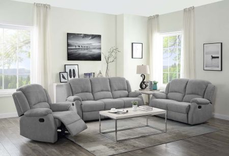 ACME Zorina Motion Loveseat Gray Fabric