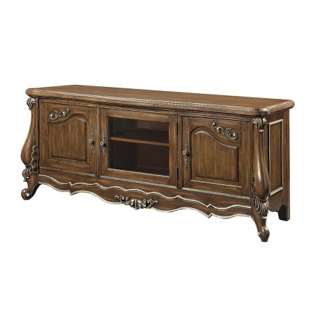 ACME Latisha TV Stand Antique Oak Finish