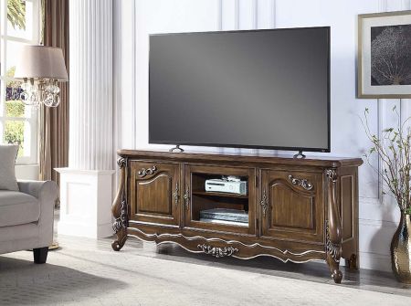 ACME Latisha TV Stand Antique Oak Finish