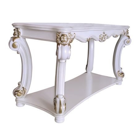 ACME Vendome Sofa Table Antique Pearl Finish