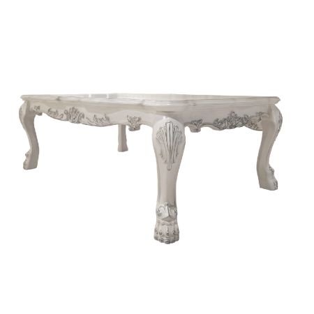 ACME Dresden Coffee Table Bone White Finish