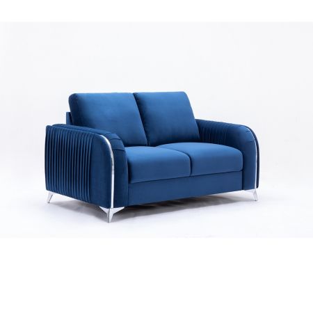 ACME Wenona Loveseat Blue Velvet