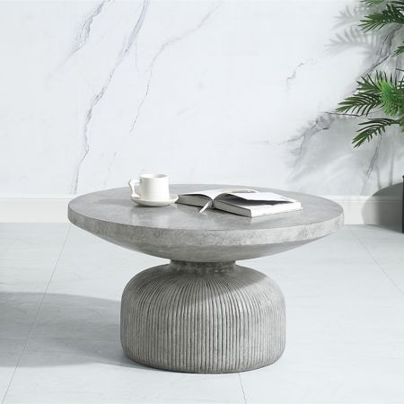 ACME Laddie Coffee Table Weathered Gray Finish