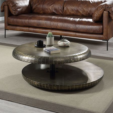 ACME Furniture Brancaster Coffee Table Bronze Aluminum