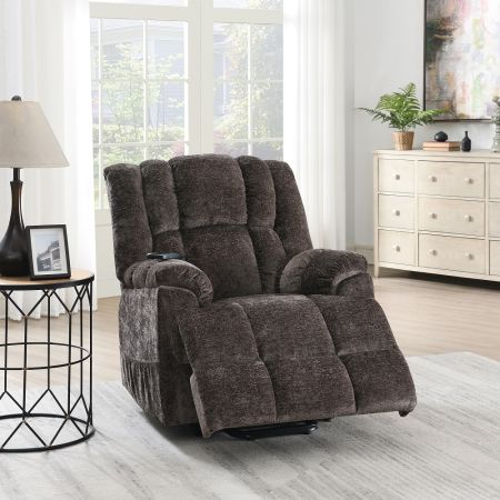 ACME Furniture Pacay Reclining Sofa Brown Chenille