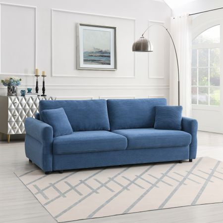 ACME Furniture Haran Sleeper Sofa Blue Fabric