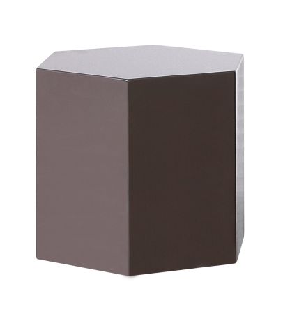 Modrest Newmont - Modern Medium Light Grey High Gloss End Table