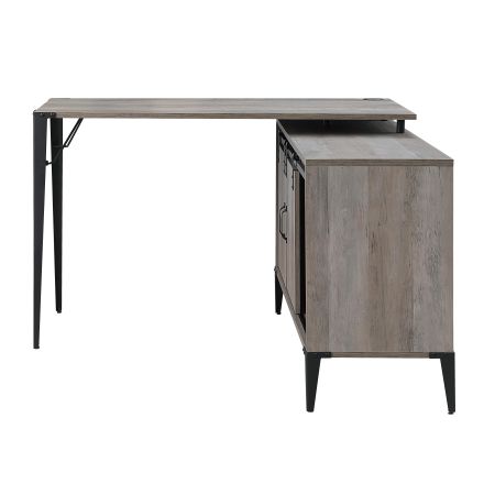 ACME Zakwani Writing Desk W/Usb Gray Oak & Black Finish