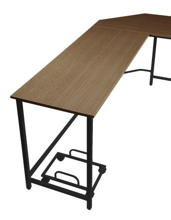 ACME Bambina Computer Desk Oak & Black Finish